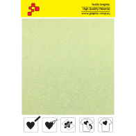 IDP446A Neon Yellow Pearl Glitter (Sheet) termal transfer film / iDigit