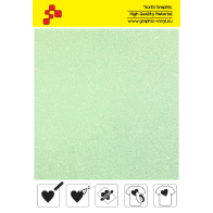 IDP447A Neon Green Pearl Glitter (Sheet) termal transfer film / iDigit