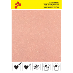 IDP449A Neon Orange Pearl Glitter (Sheet) termal transfer film / iDigit