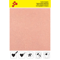 IDP449A Neon Orange Pearl Glitter (Sheet) termal transfer film / iDigit