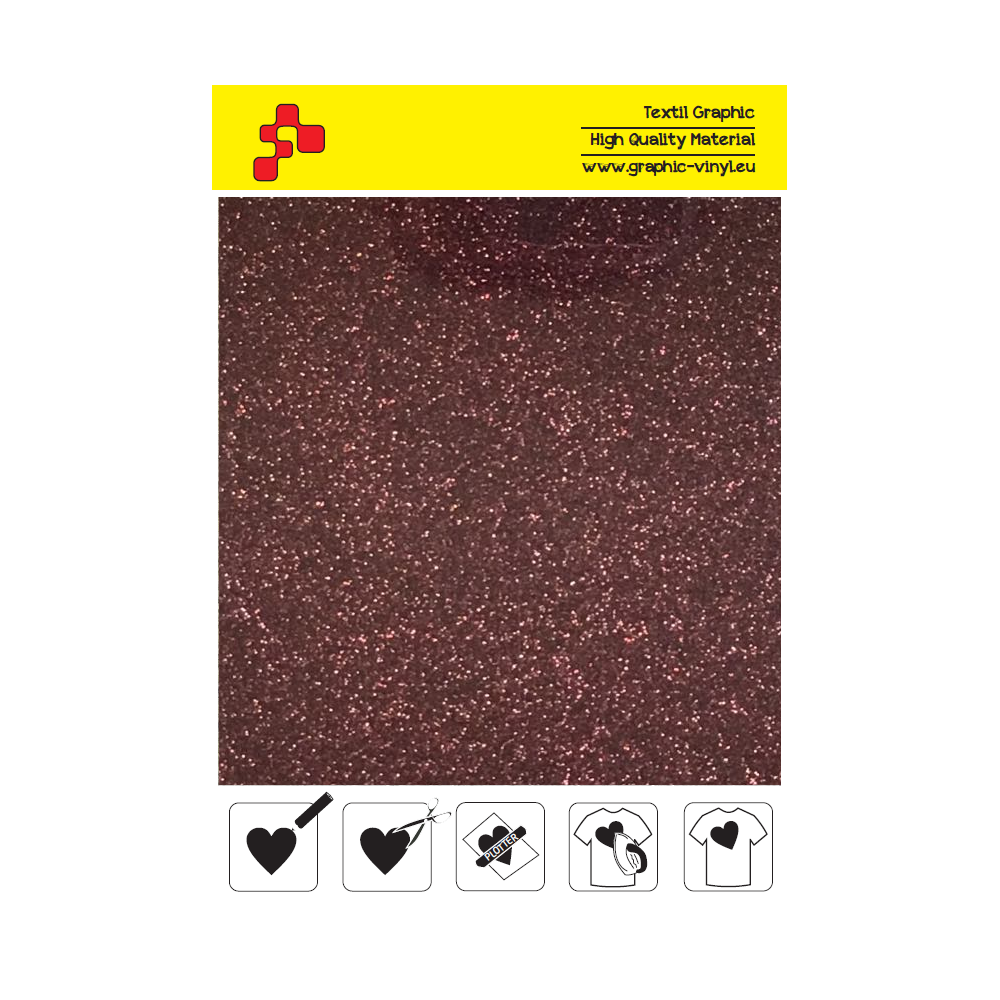 IDP422A Weinig Pearl Glitter (Blatt) Flex Bügelfolie / iDigit