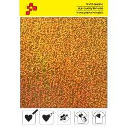 IDL792A Gold Glam (Blatt) Flex Bügelfolie / iDigit