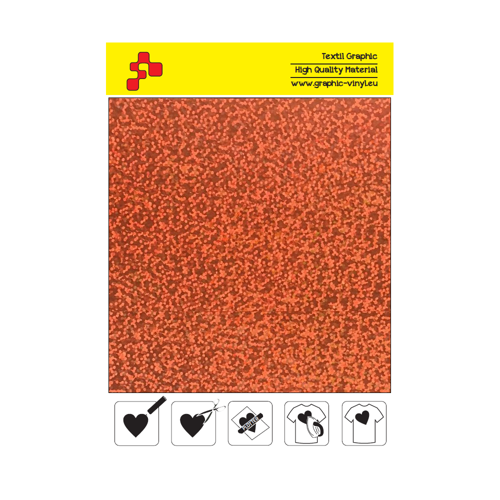 IDL734A Orange Glam (Arch) thermal transfer film / iDigit