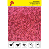 IDL736A Rosa Glam (Blatt) Flex Bügelfolie / iDigit