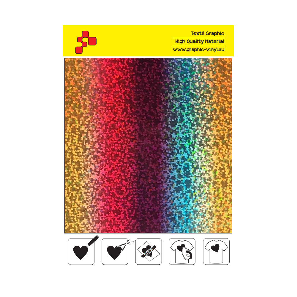 IDL777A Rainbow Glam (Sheet) thermal transfer film / iDigit