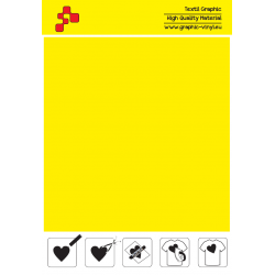 IDSF728A Lemon Yellow (Sheet) Speed flex thermal transfer film / iDigit