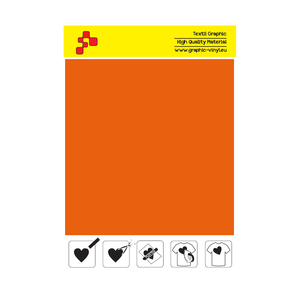 IDSF734A Orange (Sheet) Speed flex termal transfer film / iDigit