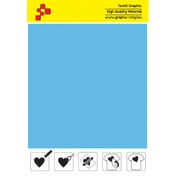 IDSF746A Himmelblaue (Blattfolie) Speed Flex Bügelfolie / iDigit