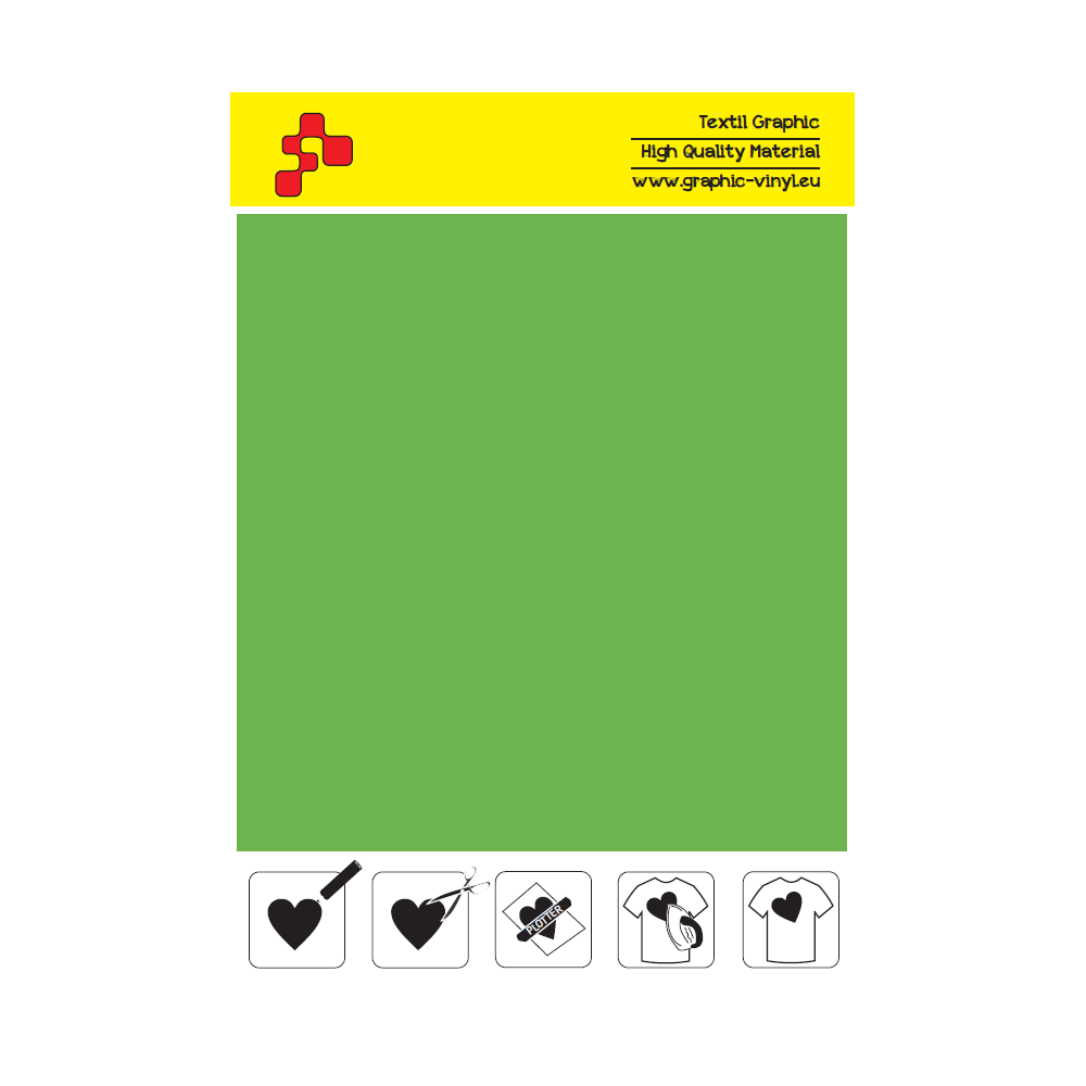 IDSF754A Grass Green (Sheet) Speed flex termal transfer film / iDigit