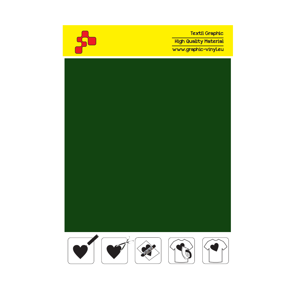 IDSF780A Forest Green (Sheet) Speed flex termal transfer film / iDigit