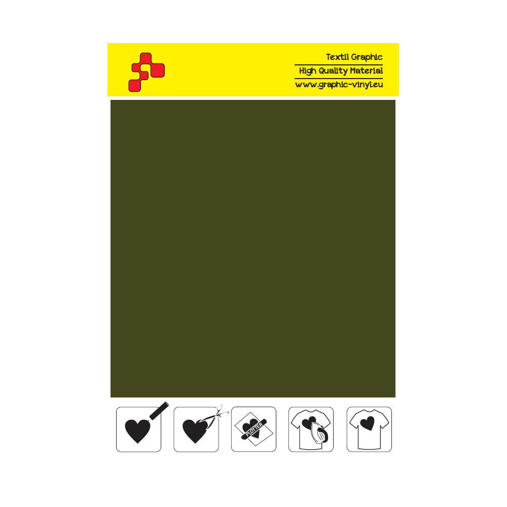 IDSF781A Olive Green (Sheet) Speed flex termal transfer film / iDigit