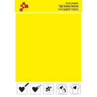 IDSFFLUO20A Neon Yellow (Sheet) Speed flex thermal transfer film / iDigit