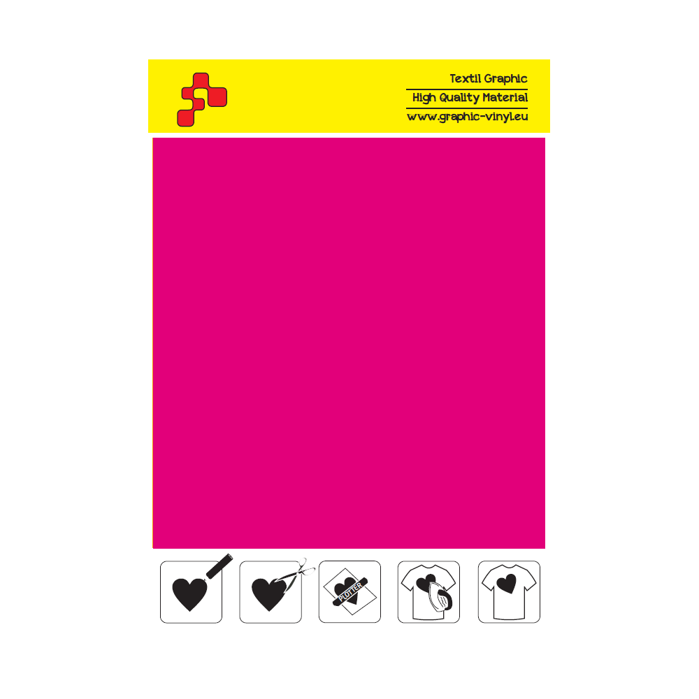 IDSFFLUO40A Neonrosa (Blattfolie) Speed Flex Bügelfolie / iDigit