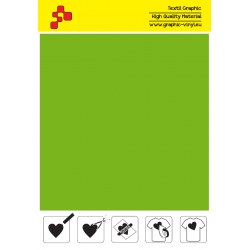 SFFLUO50A Neon Green (Sheet) Turbo flex termal transfer film / B-flex