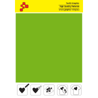 SFFLUO50A Neon Green (Sheet) Turbo flex termal transfer film / B-flex