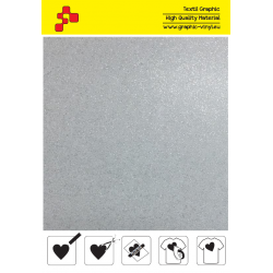 BF G700A Weiße Glitter (Blatt) Flex Bügelfolie / B-flex