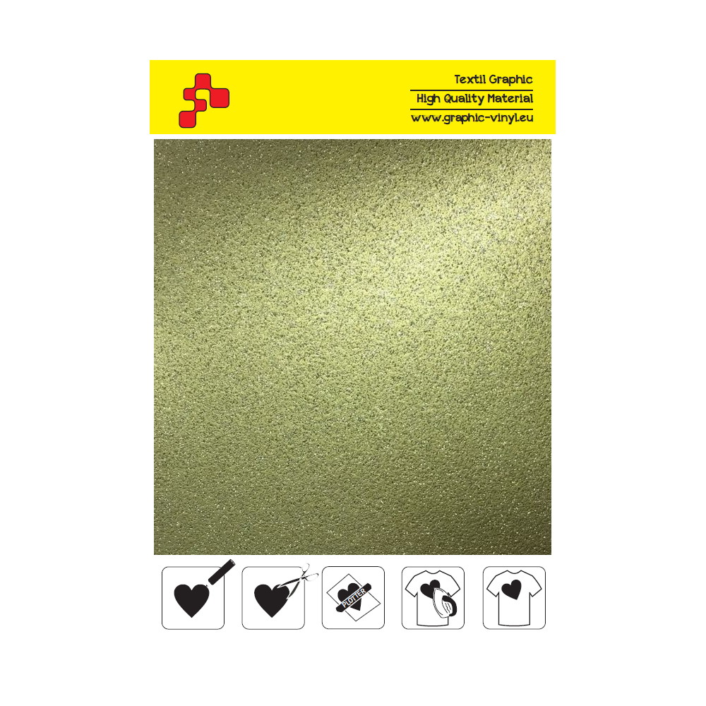 IDG792A Gold Glitter (Sheet) thermal transfer film / iDigit