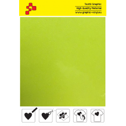 IDG728A Neon Yellow Glitter (Arch) thermal transfer film / iDigit