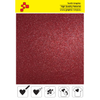 IDG730A Červená Glitter (Arch) nažehľovací fólia / iDigit