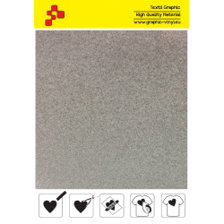 IDP434A Glitzernde Weiße (Blattfolie) Flex Bügelfolie / iDigit