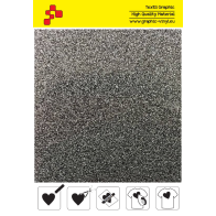 IDP435A Glitzernde Silbere (Blattfolie) Flex Bügelfolie / iDigit