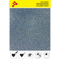 IDP436A Glitzerblaue (Blattfolie) Flex Bügelfolie / iDigit