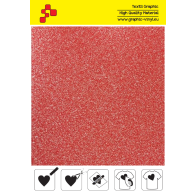 IDP438A Glitzernde Rote (Blattfolie) Flex Bügelfolie / iDigit