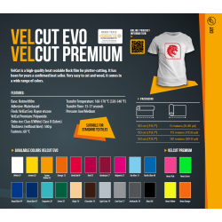 IDVCE18 VelCut Evo Antracit 18 semišová nažehlovací fólie / iDigit