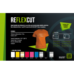 IDRCS1A Reflexcut Silver 1 reflective termal transfer film / iDigit