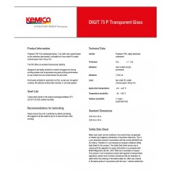 75TG/500 Transparent Print Gloss film / Kemica