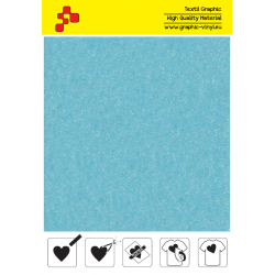 IDVCE15A Sky Blue (Sheet) suede thermal transfer film / iDigit