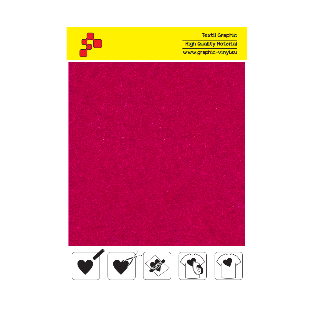IDVCE21A Magenta (Sheet) suede thermal transfer film / iDigit
