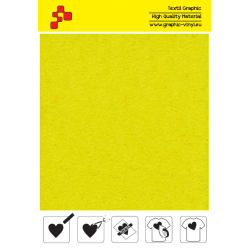 IDVCPNYA Neongelb (Blattfolie) Wildleder Bügelfolie / iDigit