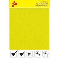 IDVCPNYA Neon Yellow (Sheet) suede thermal transfer film / iDigit