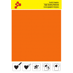 IDVCPNOA Neon Orange (Sheet) suede thermal transfer film / iDigit