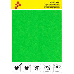 IDVCPNGA Neon Green (Sheet) suede thermal transfer film / iDigit