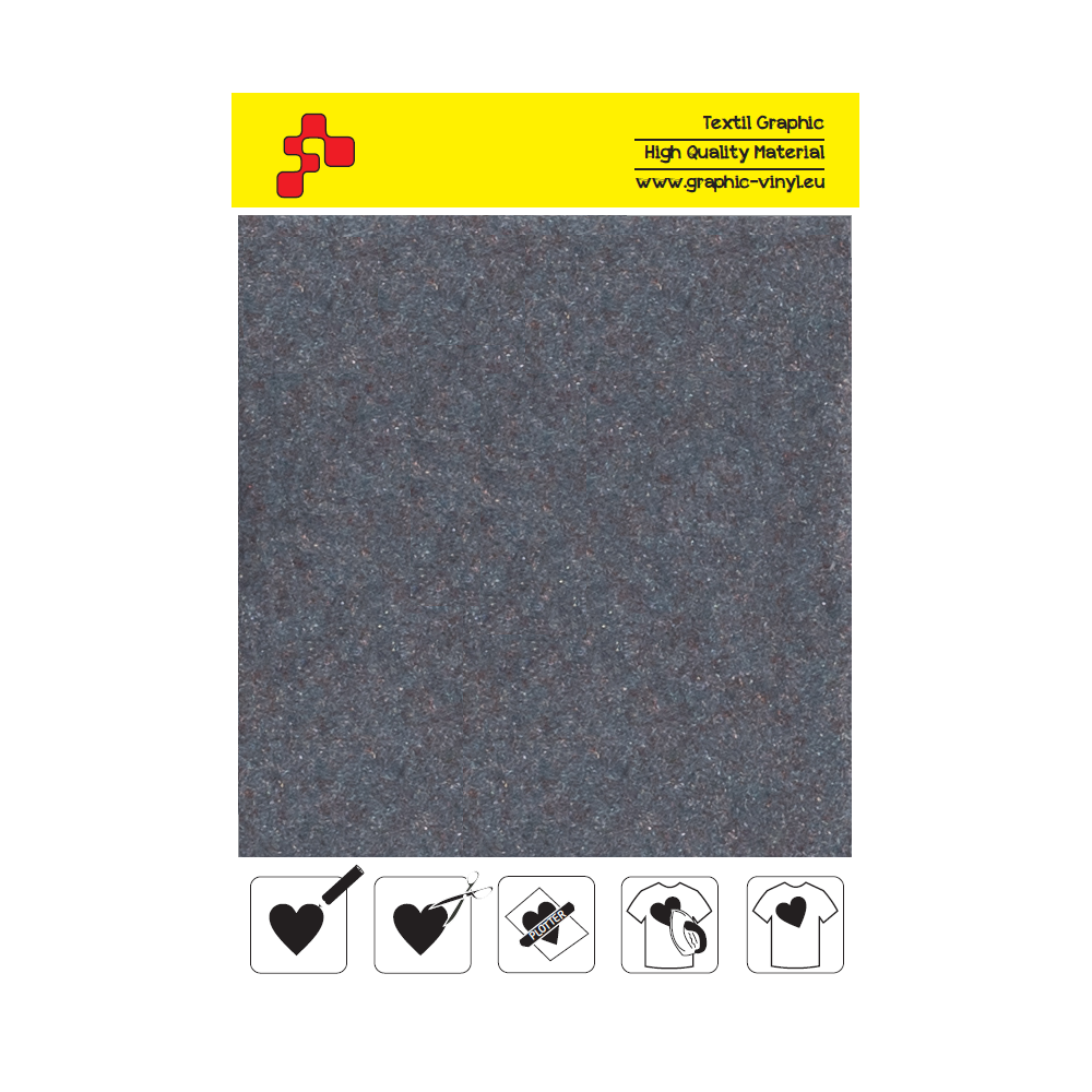 IDVCE11A Cool Grey (Sheet) suede thermal transfer film / iDigit