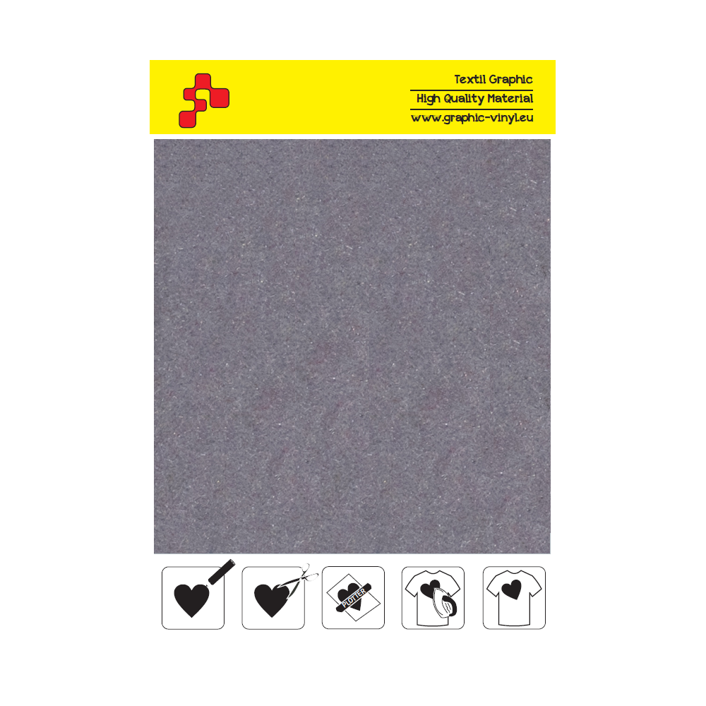 IDVCE19A Light Grey (Sheet) suede thermal transfer film / iDigit
