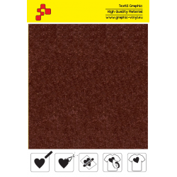 IDVCE22A Braun (Blattfolie) Wildleder Bügelfolie / iDigit