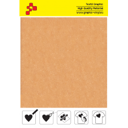 IDVCE16A Beige (Blattfolie) Wildleder Bügelfolie / iDigit