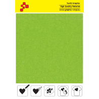 IDVCE23A Lime Green (Sheet) suede thermal transfer film / iDigit