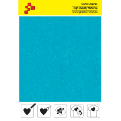 IDVCE20A Turquoise (Sheet) suede thermal transfer film / iDigit