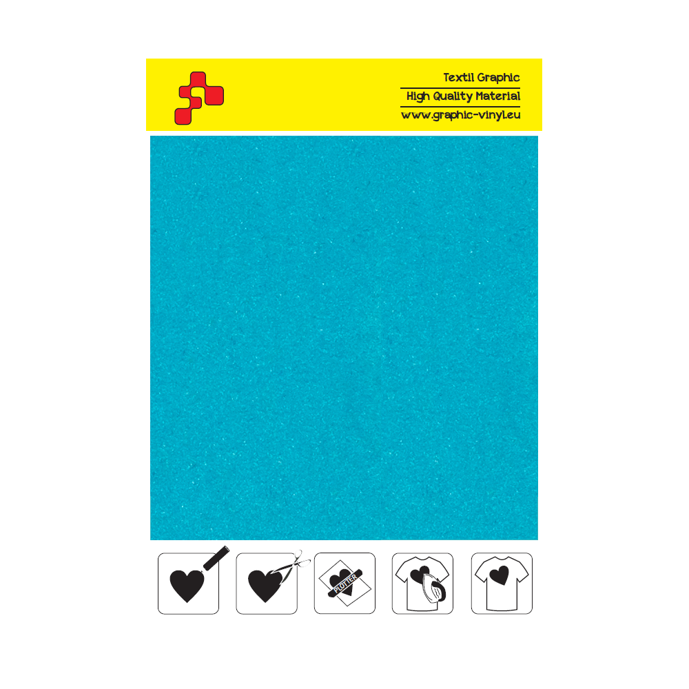 IDVCE20A Turquoise (Sheet) suede thermal transfer film / iDigit