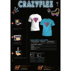 Crazy Flex Harlequin 06 nažehľovací fólia / SEF Textile