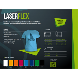 Laser Flex Pacific Blue 19 termal transfer film / SEF Textile