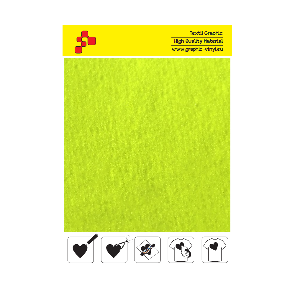 IDRCNY4A Reflexcut Neongelb 4 reflektierende Thermotransferfolie / iDigit