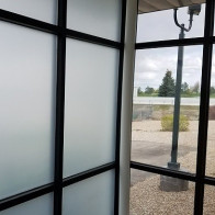 K5052SFAF Silver frosty Air Free sandblasted polymeric film / Kemica