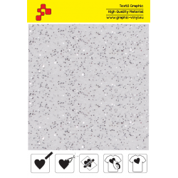 IDD700A White Pearl Glitter (Blattfolie) Flex Bügelfolie / iDigit