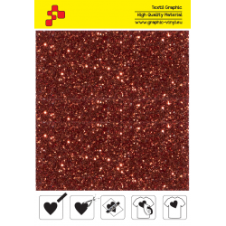 IDD734A Orange Pearl Glitter (Sheet) thermal transfer film / iDigit