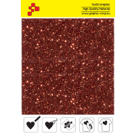 IDD734A Orange Pearl Glitter (Sheet) thermal transfer film / iDigit
